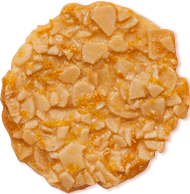 Teja de almendra con naranja